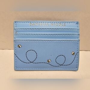 Danielle Nicole Light Blue Card Holder with Bee Design